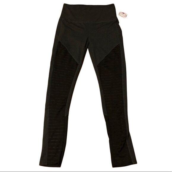 Shiela dark gray and black leggings- soft and stretchy size Medium - Picture 1 of 12